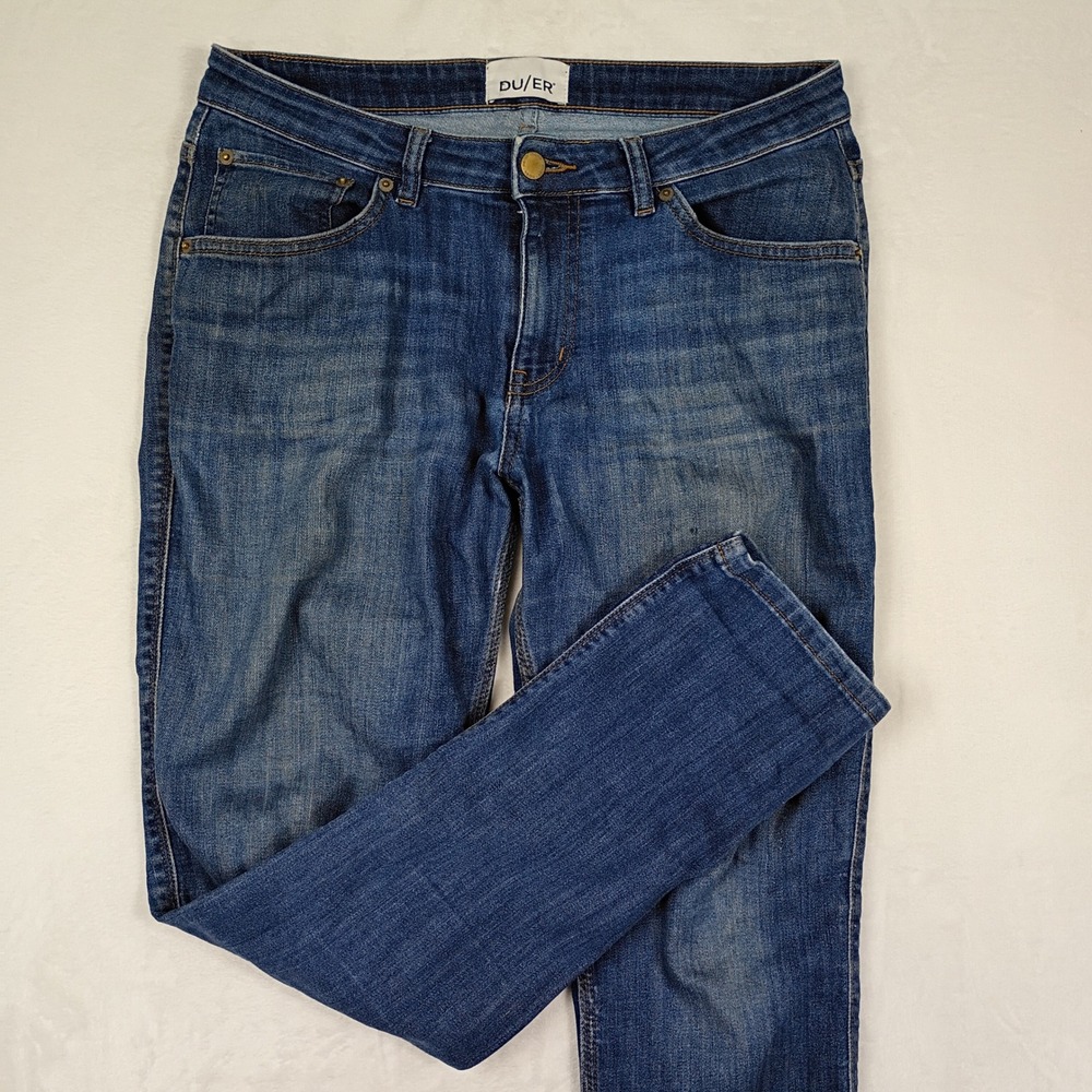DU/ER‎ Pimlico Performance Slim Straight Leg Jeans Medium Wash Blue 29x30